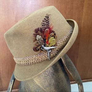 Stetson Fedora Royal Stetson Felted Hat 7 1/8 Tan